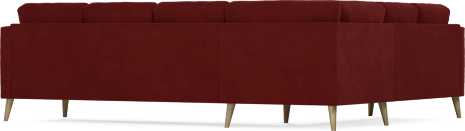Eden - Hörnsoffa, 2+3-sits - Röd