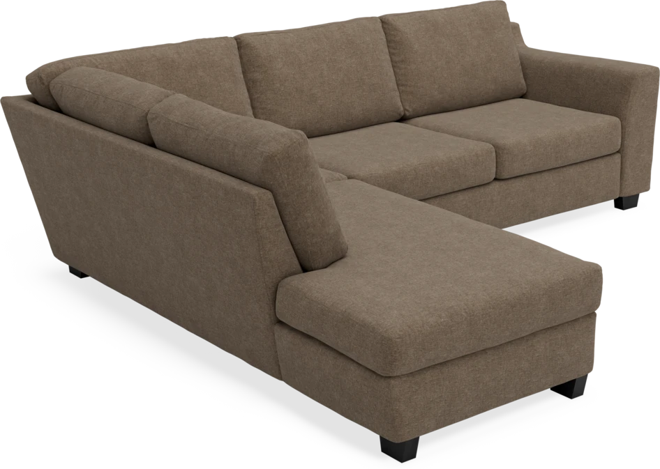 Friday - 2,5-sits soffa med divan vänster - Brun