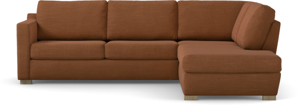 Friday - 2,5-sits soffa med divan höger - Orange