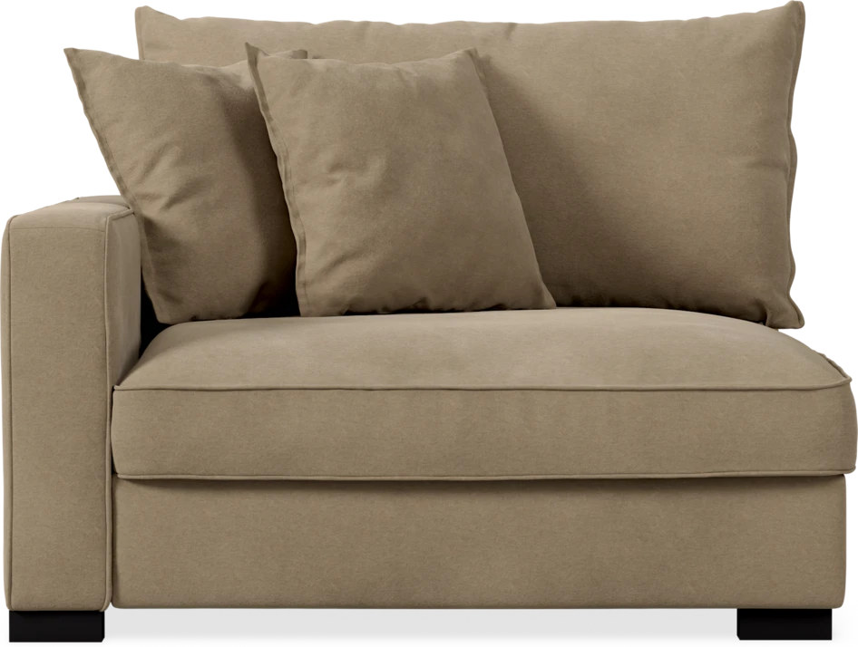 Rossi - 1,5-sits med armstöd vänster - Beige
