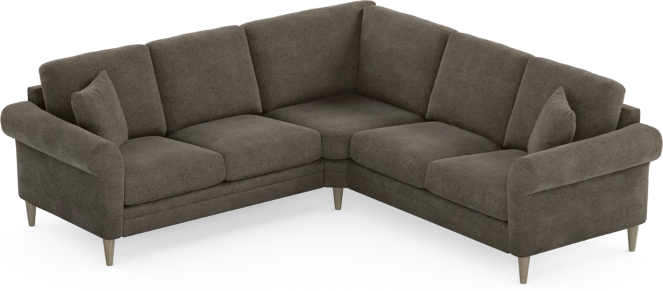Eden - Hörnsoffa, 2+2-sits - Brun