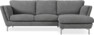 Madison Lux - 2-sits soffa med schäslong höger - Vit