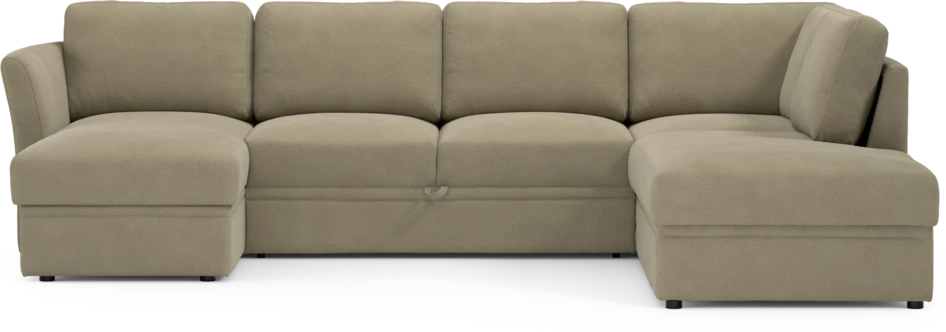 Öland - Bäddsoffa med schäslong vänster och divan höger - Beige