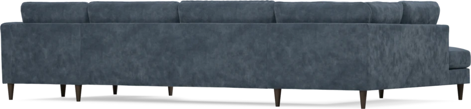 Bridge - 3-sits soffa med divan vänster och schäslong höger - Blå
