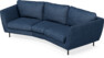 Madison - 3-sits soffa svängd, 70 cm - Blå