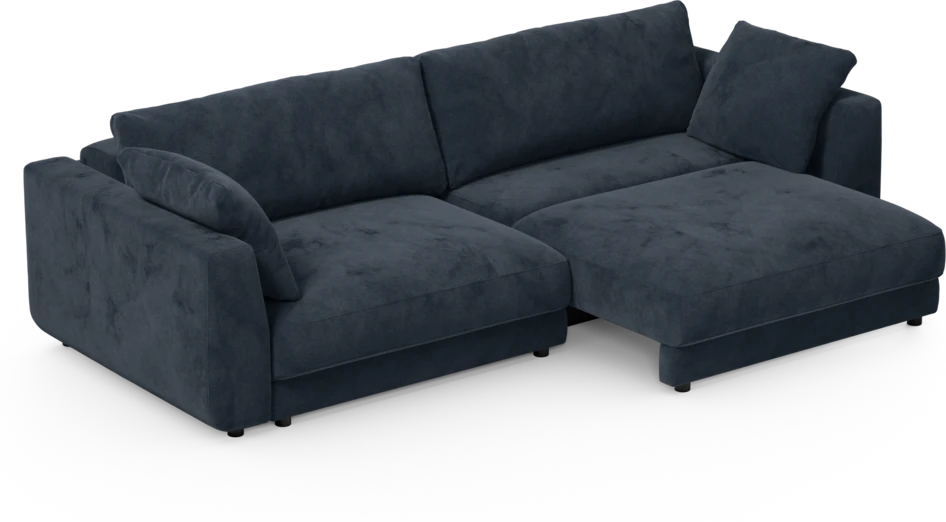 Amie - Bäddsoffa 4-sits - Blå