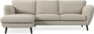 Madison Lux - 2-sits soffa med schäslong vänster - Beige
