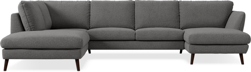 Madison Lux - 2-sits soffa med divan vänster och schäslong höger - Grå