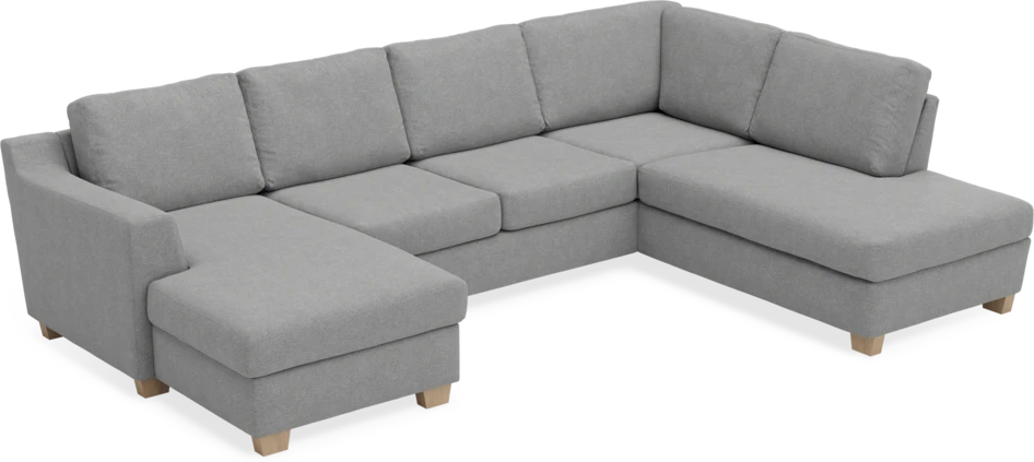 Friday - 3-sits soffa med schäslong vänster och divan höger - Grå