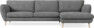 Madison Lux - 3-sits soffa med schäslong höger - Vit
