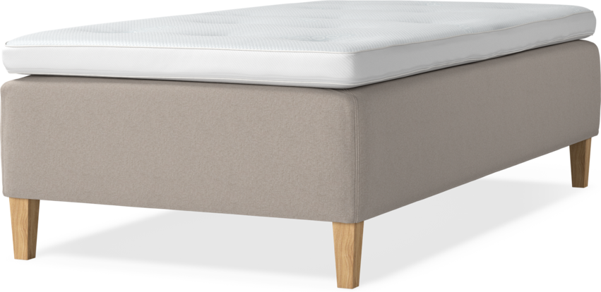 Delux Dream - Ramsäng, enkelsäng med bäddmadrass - Beige