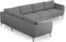 County - Hörnsoffa, 2+3-sits - Grå