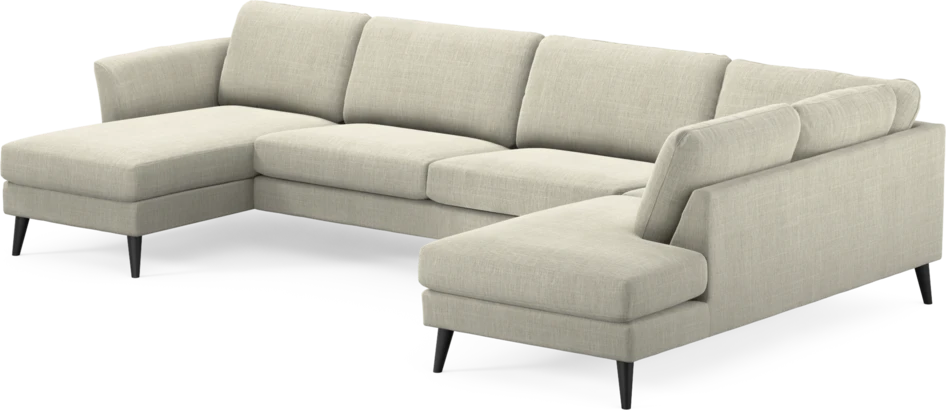 Bridge - 3-sits soffa med schäslong vänster och divan höger - Beige