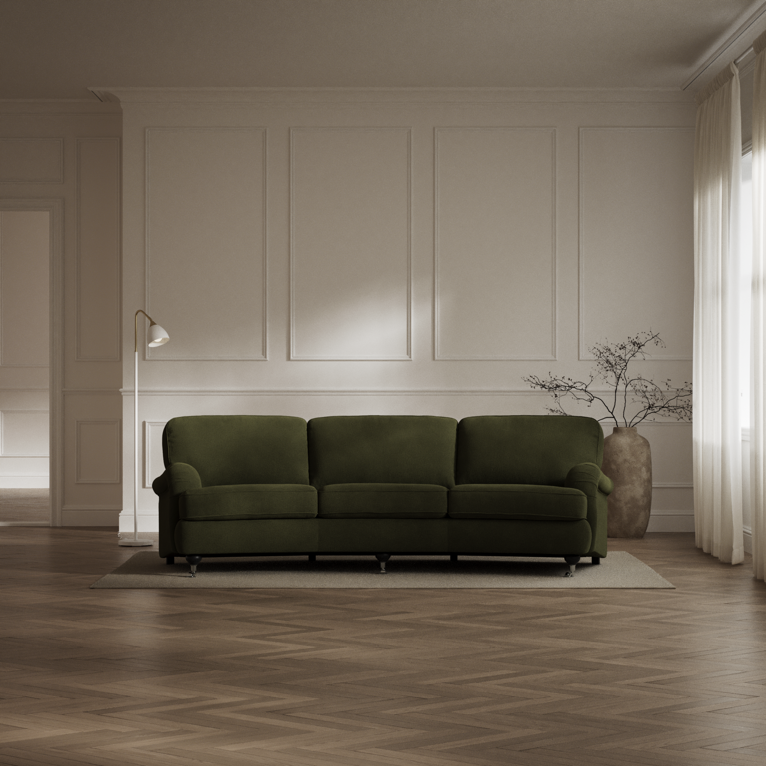 Oxford - 3-sits soffa svängd - inspiration
