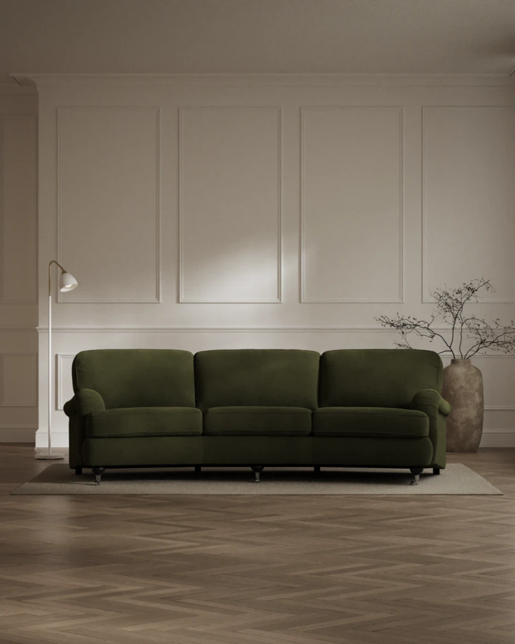 Oxford - 3-sits soffa svängd - inspiration