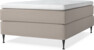 Delux Dream - Kontinentalsäng, enkelsäng 140 cm med bäddmadrass - Beige