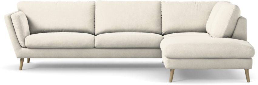 Madison Lux - 3-sits soffa med divan höger - Vit