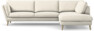 Madison Lux - 3-sits soffa med divan höger - Vit
