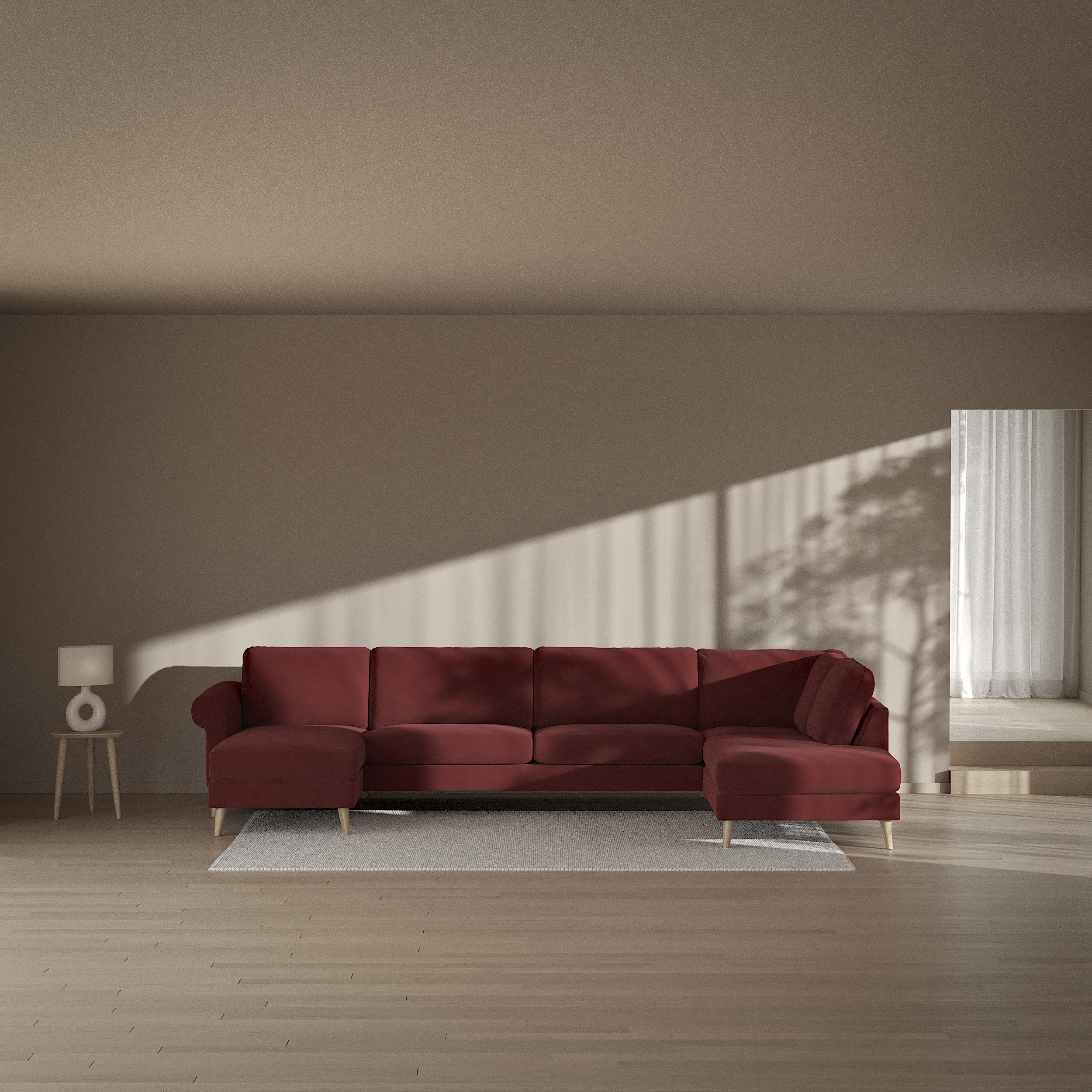 Bridge - 3-sits soffa med schäslong vänster och divan höger - inspiration