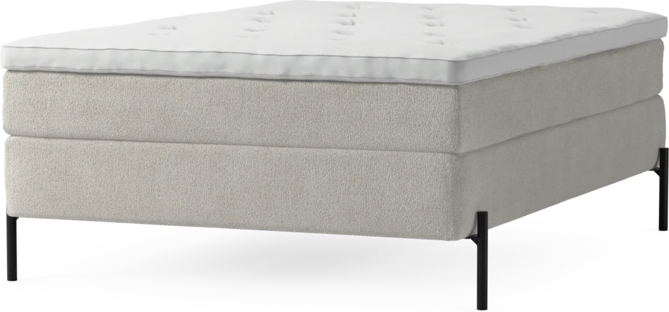 Delux Sense - Kontinentalsäng, enkelsäng 140 cm med bäddmadrass och sängben