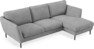 Madison Lux - 2-sits soffa med schäslong höger - Vit