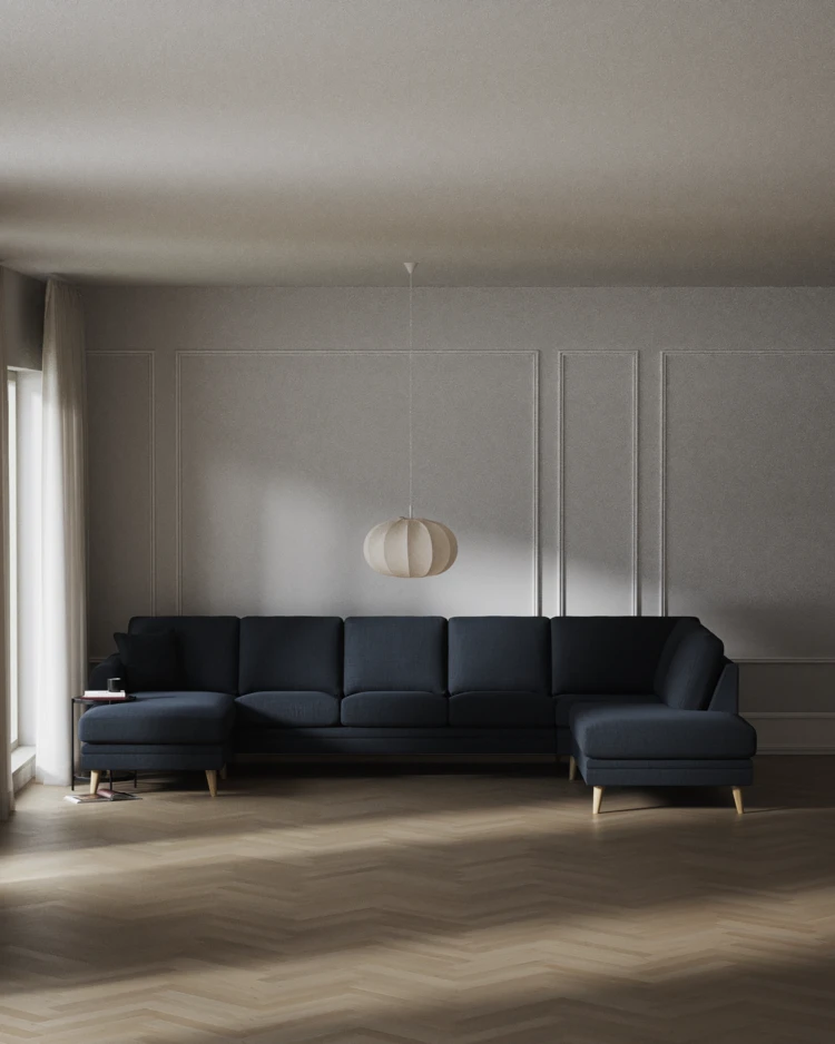 Eden - 3-sits soffa med schäslong vänster och divan höger - inspiration