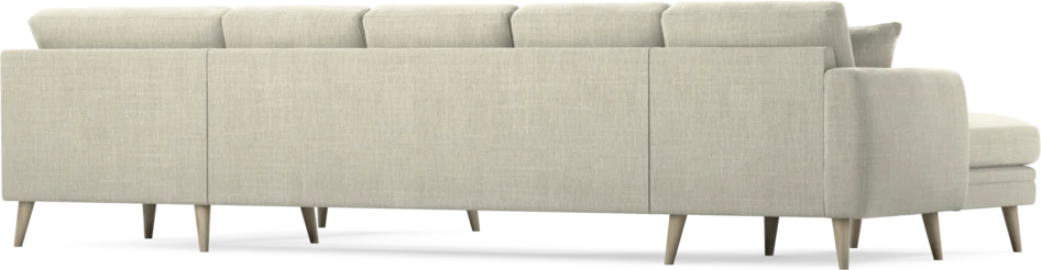 Eden - 3-sits soffa med schäslong vänster och divan höger - Beige