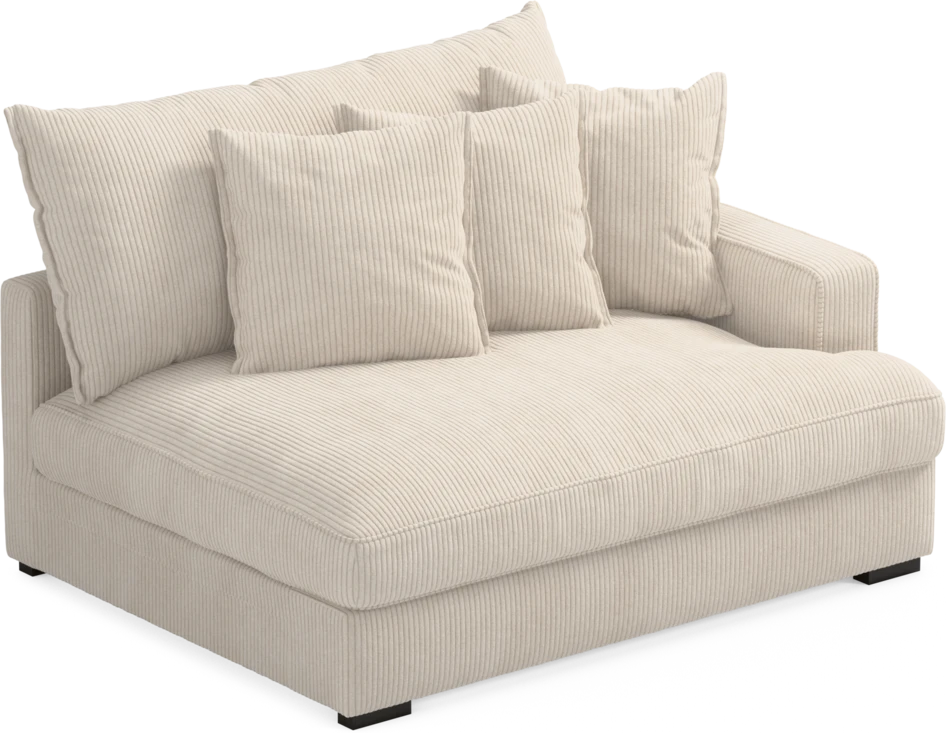 Rossi - 2-sits med armstöd höger - Vit