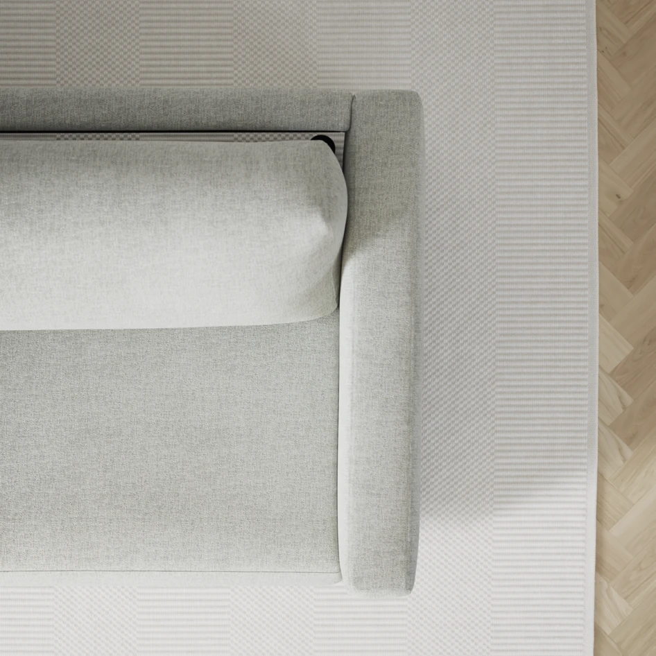 Lindö - Bäddsoffa 2,5-sits med divan - Grå
