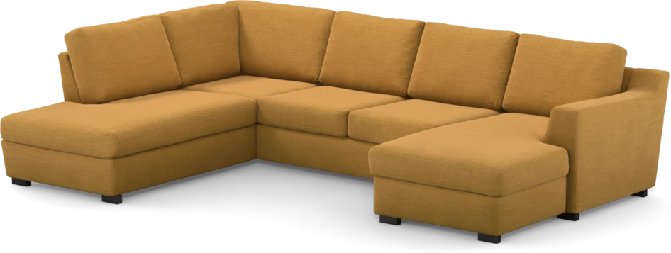 Friday - 3-sits soffa med divan vänster och schäslong höger - Gul