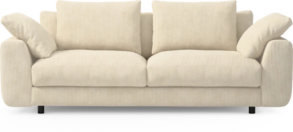 Amie - 3-sits soffa - Vit