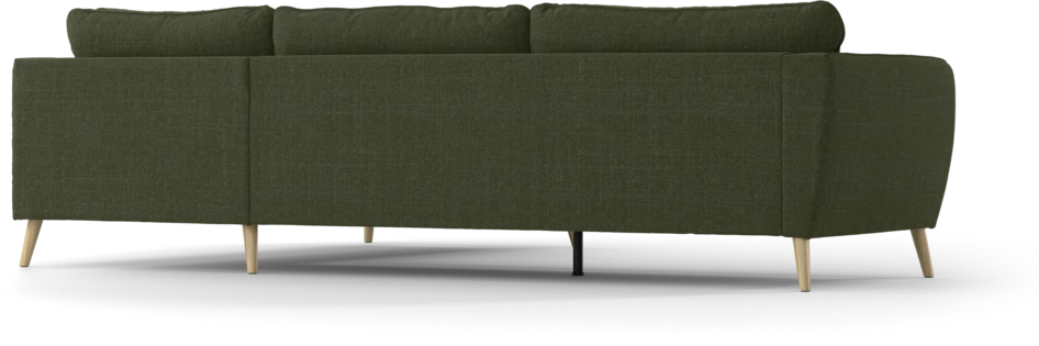 County - 2,5-sits soffa med divan höger - Grön