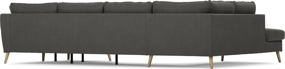 County - 3-sits soffa med divan vänster och schäslong höger - Grå