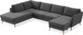 County - 3-sits soffa med divan vänster och schäslong höger - Grå