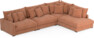 Rossi - 4-sits soffa med divan höger - Gul