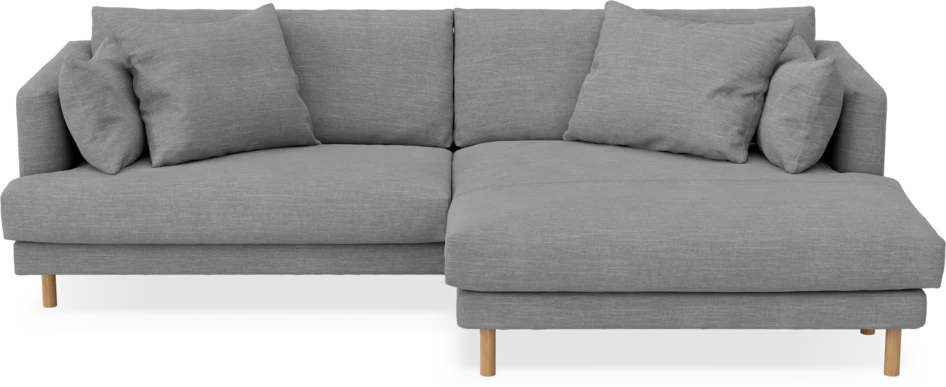 Harper - 4-sits med schäslong XL höger - Grå