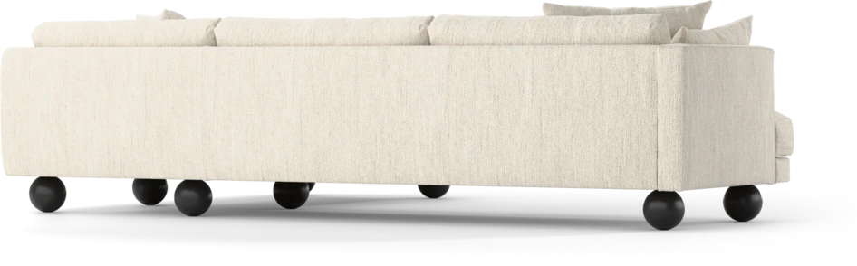 Harper - 3-sits soffa med divan höger - Vit