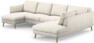 Madison Lux - 2-sits soffa med schäslong vänster och divan höger - Vit