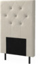 New York pikerad - Sänggavel, 90-210 cm - Beige