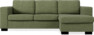 Nevada - 3-sits soffa med flyttbar schäslong - Grön