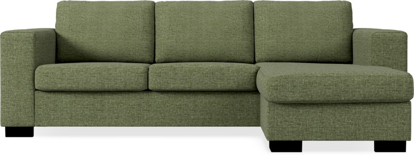 Nevada - 3-sits soffa med flyttbar schäslong - Grön