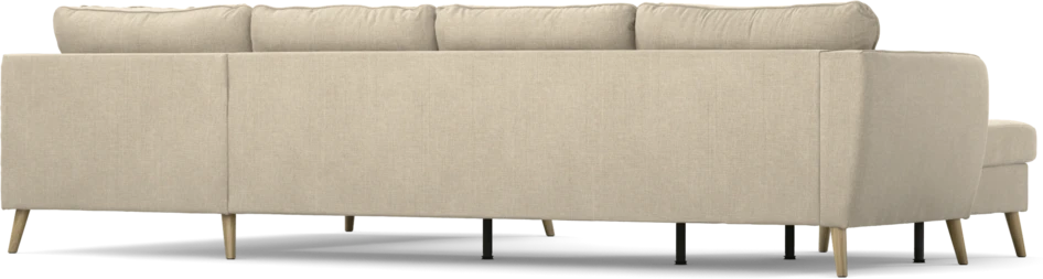 County - 3-sits soffa med schäslong vänster och divan höger - Beige