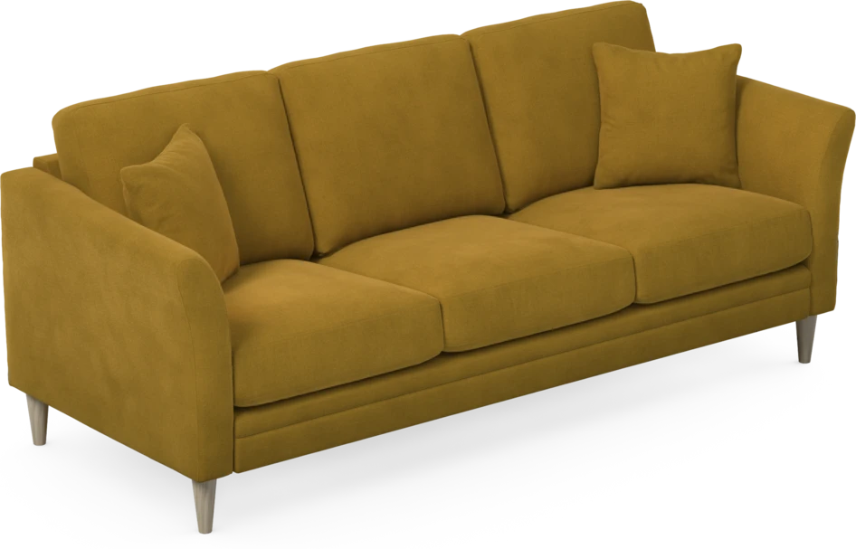 Eden - 3-sits soffa - Gul