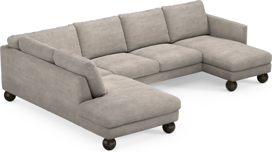 Madison Lux - 2-sits soffa med divan vänster och schäslong höger - Beige