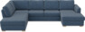 Friday - 3-sits soffa med divan vänster och schäslong höger - Blå