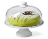 Gateau - Tårtfat, H 25 Ø 28 cm - Vit