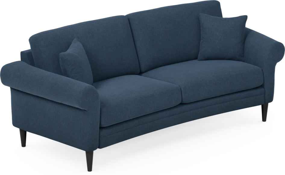 Eden - 2,5-sits soffa svängd - Blå