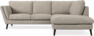 Madison - 2-sits soffa med divan höger - Vit