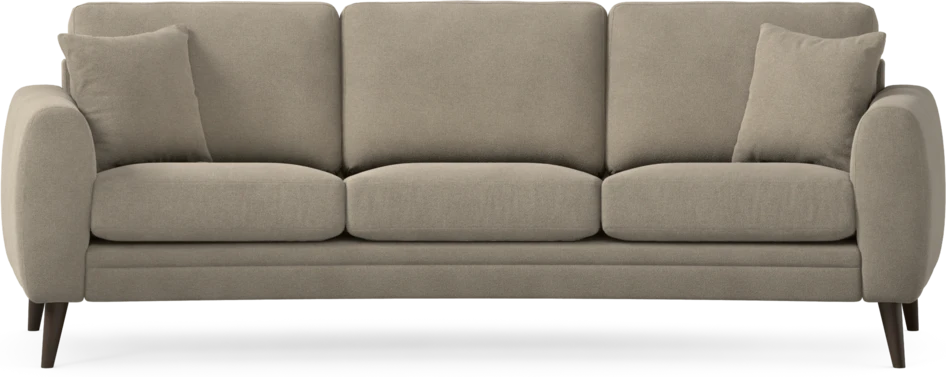 Eden - 3-sits soffa svängd - Beige