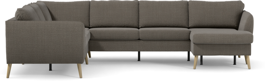 County - Hörnsoffa, 2+3-sits med schäslong höger - Grå